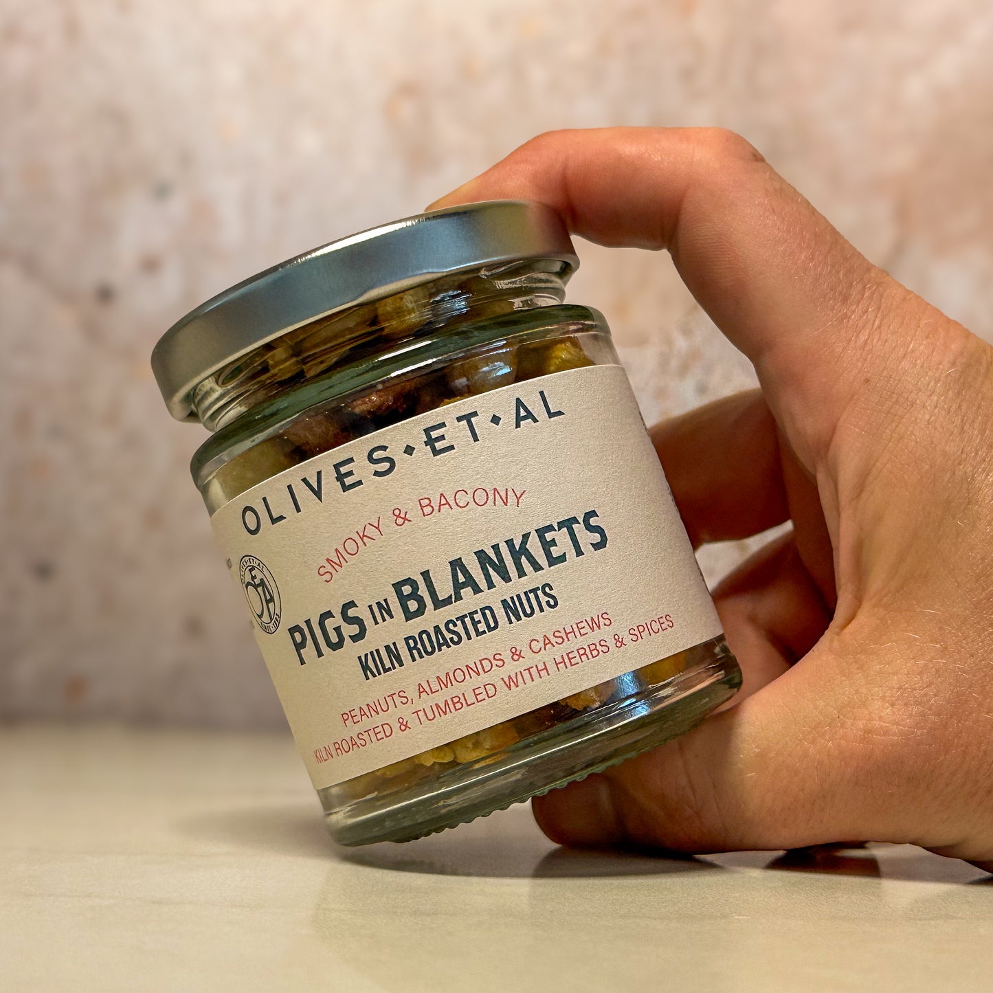 Pigs In Blankets Roasted Nuts 6 x 90g - Small Jar