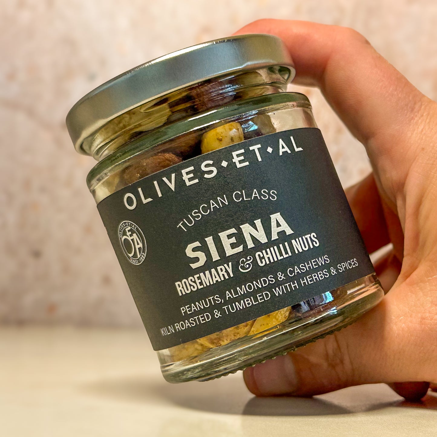 Siena Rosemary & Chilli Nuts 6 x 90g - Small Jar