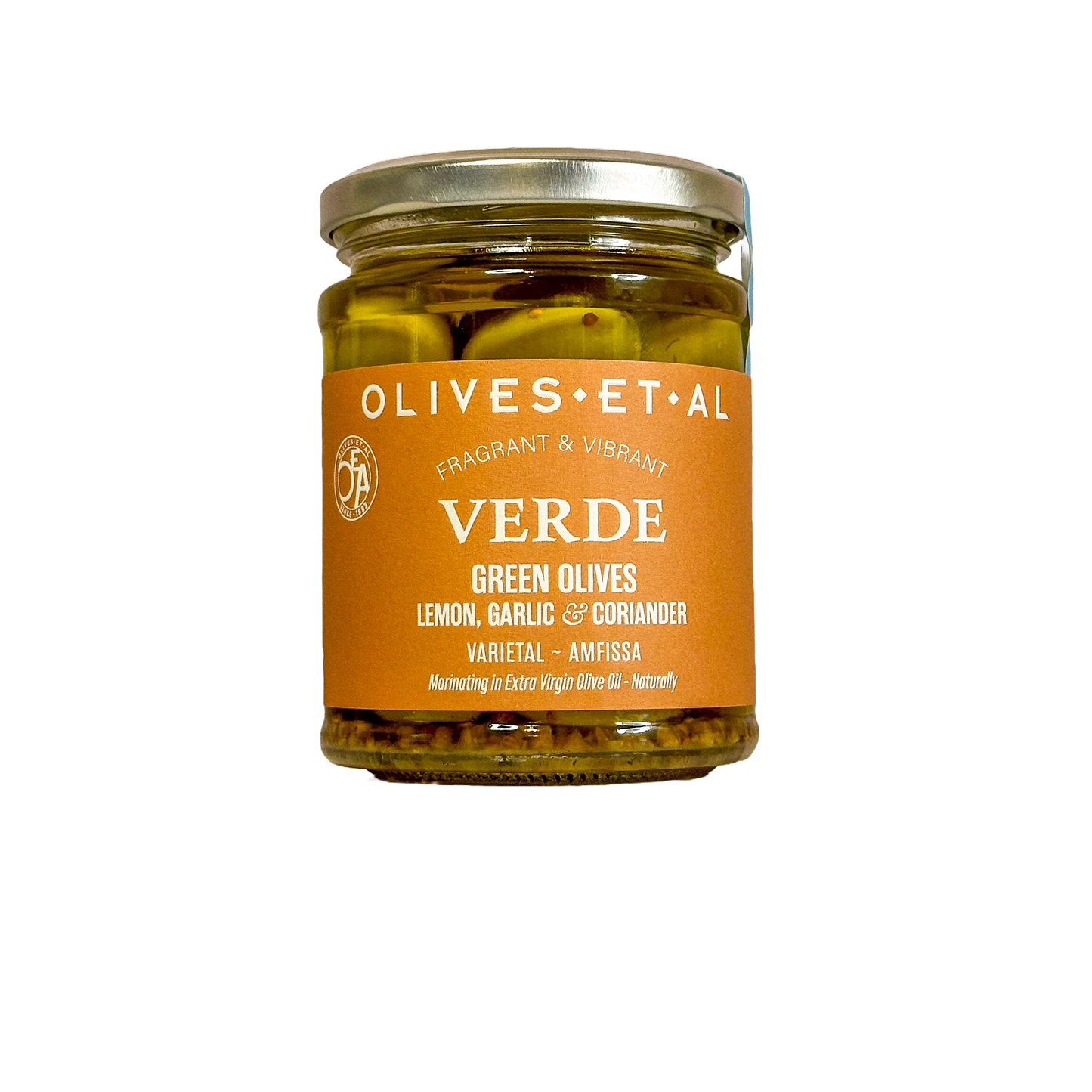 Verde Lemon & Coriander Whole Olives 6 x 250G