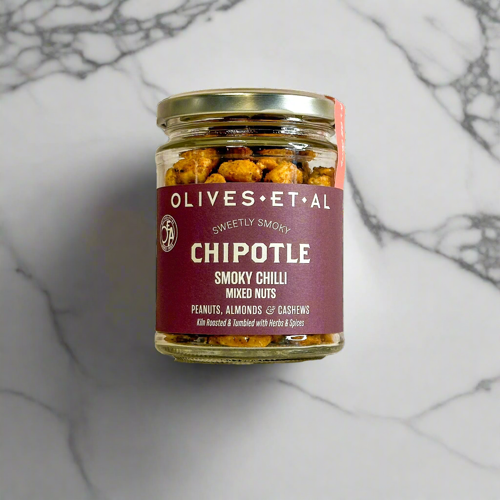 Chipotle Chilli Smokey Mixed Nuts in a Jar for Foodservice Wholesale