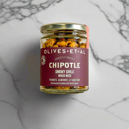 Chipotle Chilli Smokey Mixed Nuts in a Jar for Foodservice Wholesale