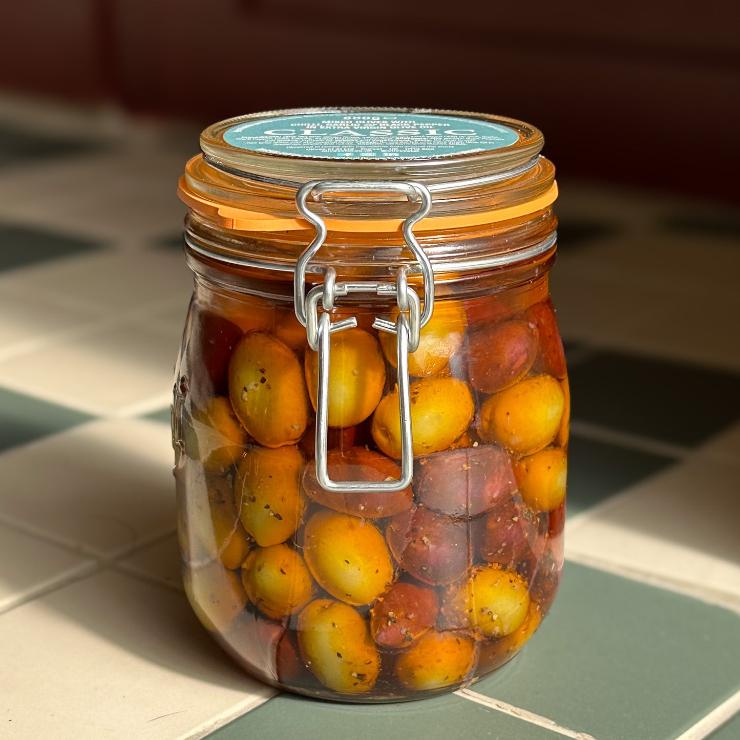 Classic Chilli & Garlic Whole Olives - 6 x 800g