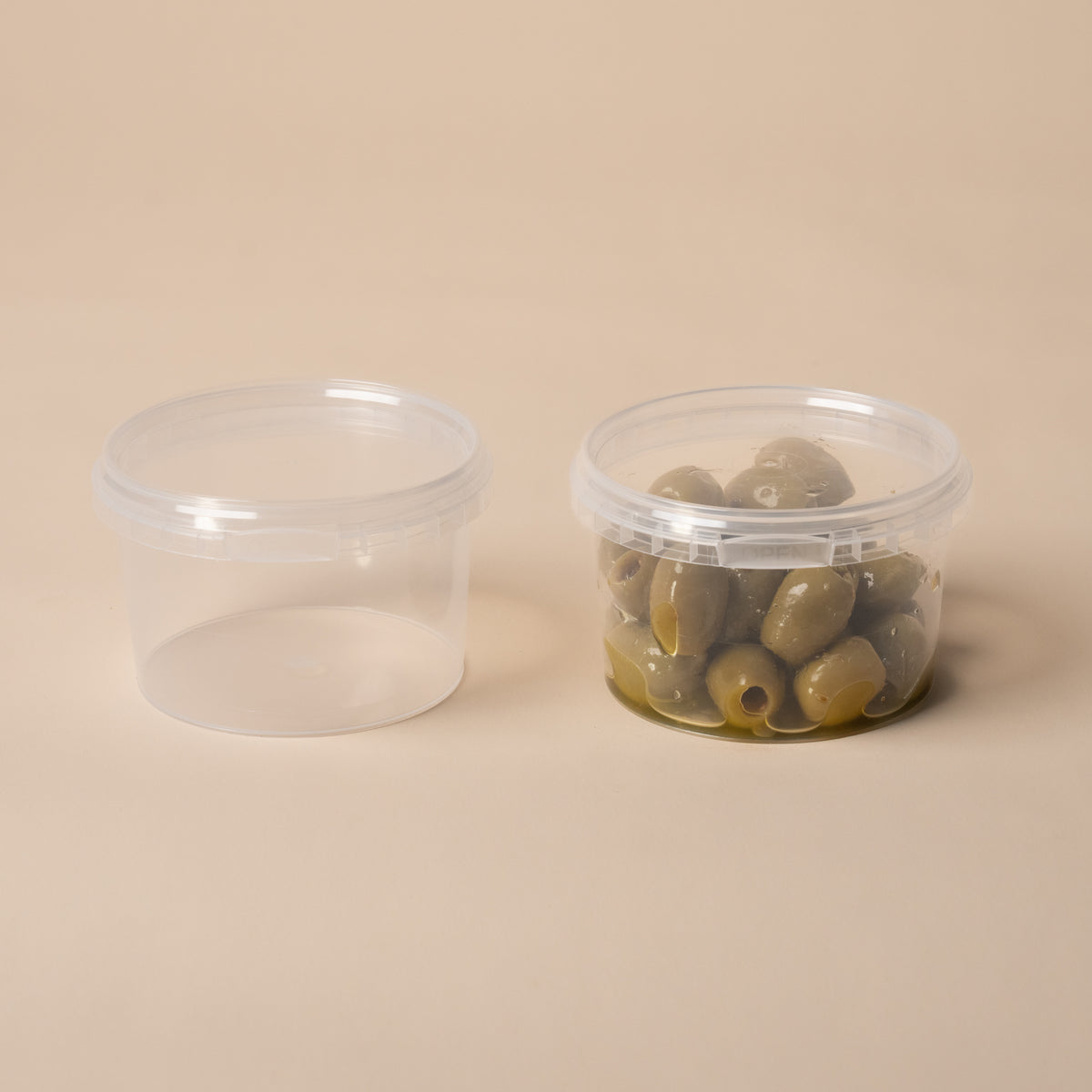 Small Clear Deli Pots with Lids, 280ml, Pack of 50