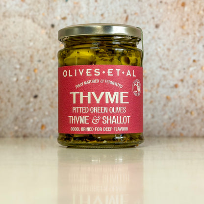 Thyme & Shallot Green Olives 6 x 270g