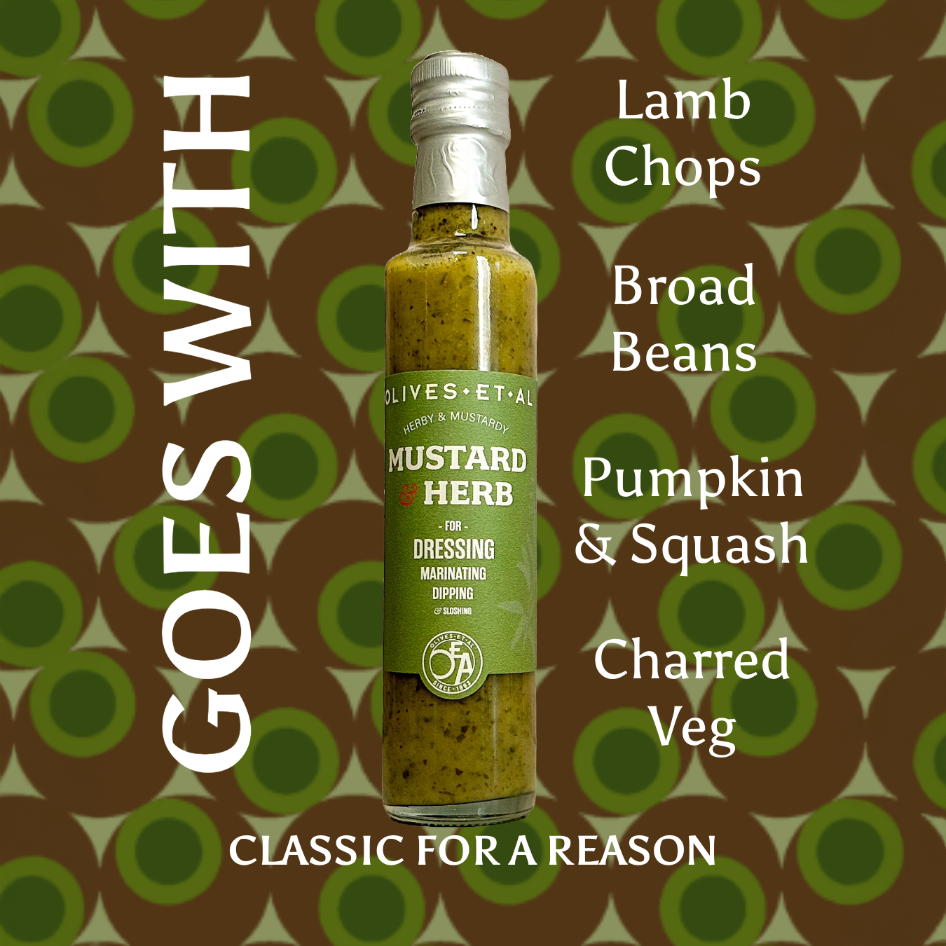 Mustard & Herb Dressing with Extra Virgin Olive Oil 6 x 250ml