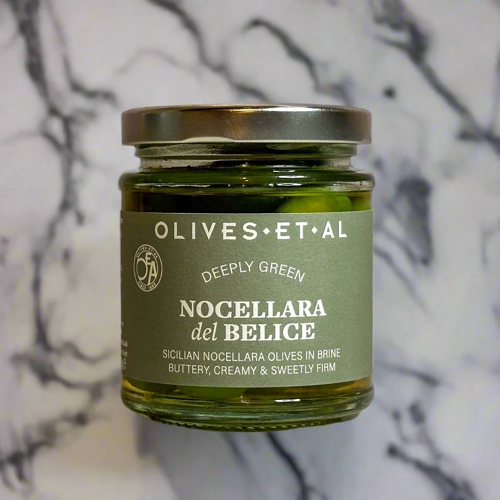 Nocellara Green Olives in a Jar for Foodservice Wholesale