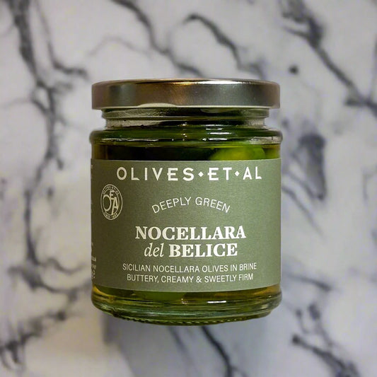 Nocellara Green Olives in a Jar for Foodservice Wholesale