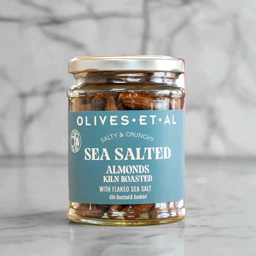 Sea Salted Kiln Roasted Almonds in a Jar for Retail Wholesale