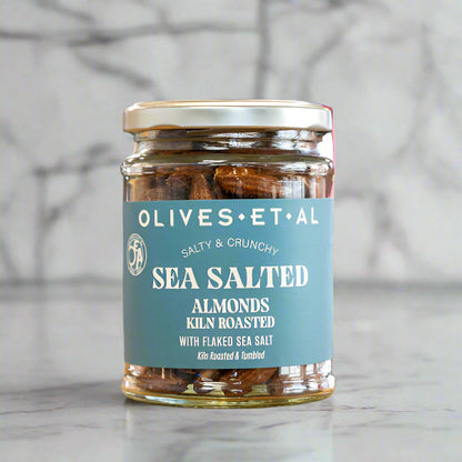 Sea Salted Kiln Roasted Almonds in a Jar for Retail Wholesale