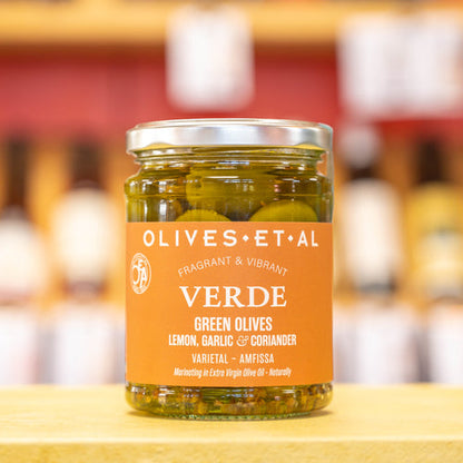 Verde Lemon & Coriander Whole Olives 6 x 250G