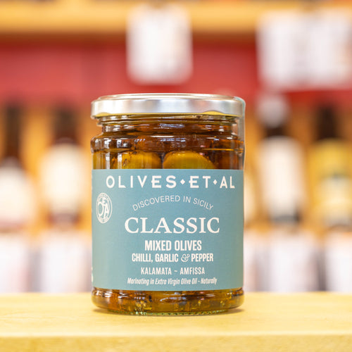 Classic Chilli & Garlic Whole Olives 6 x 250g