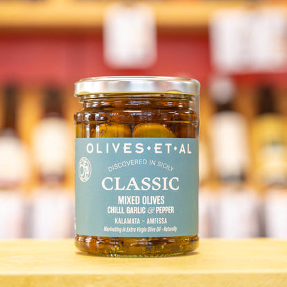 Classic Chilli & Garlic Whole Olives 6 x 250g