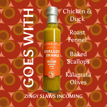 Rich Shallot & Orange Dressing with Extra Virgin Olive Oil 6 x 250ml