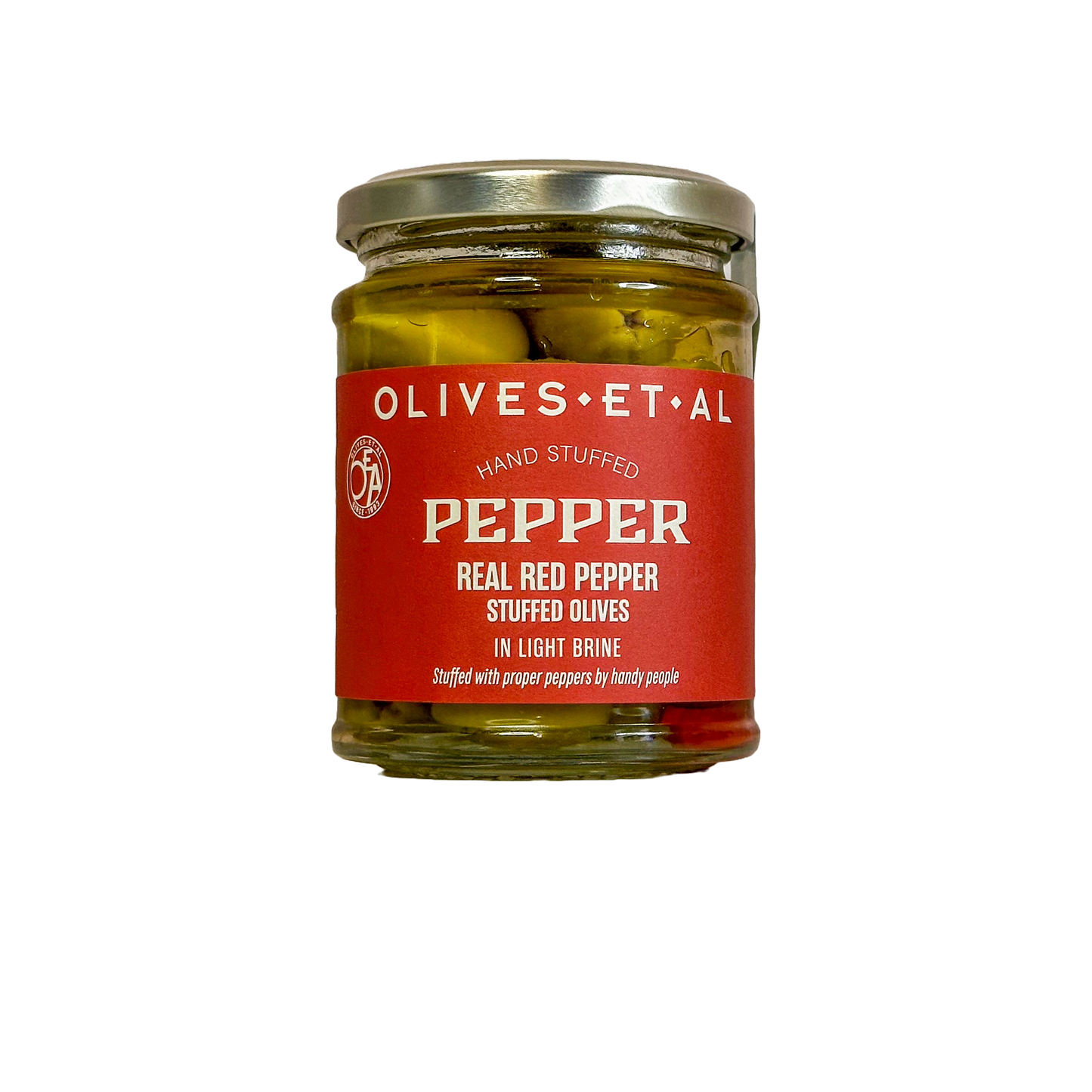 Red Pepper Stuffed Olives 6 x 150g
