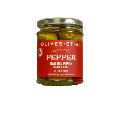 Red Pepper Stuffed Olives 6 x 150g