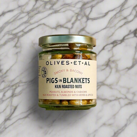 Pigs in Blankets Roasted Nuts in a Jar for Foodservice Wholesale