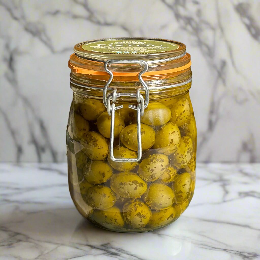 Pistou Basil & Garlic Whole Olives 6 x 800g