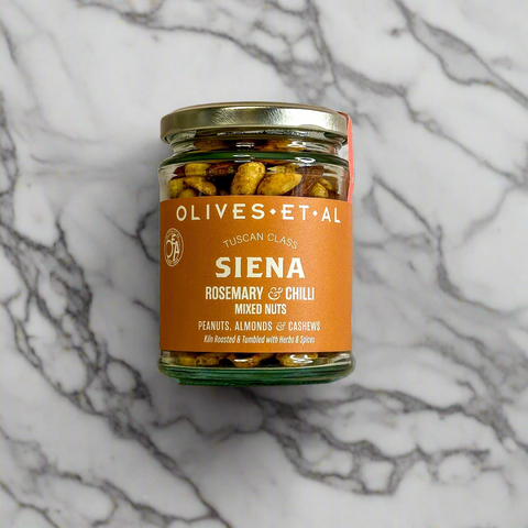 Siena Rosemary & Chilli Nuts in a Jar for Retail Wholesale 