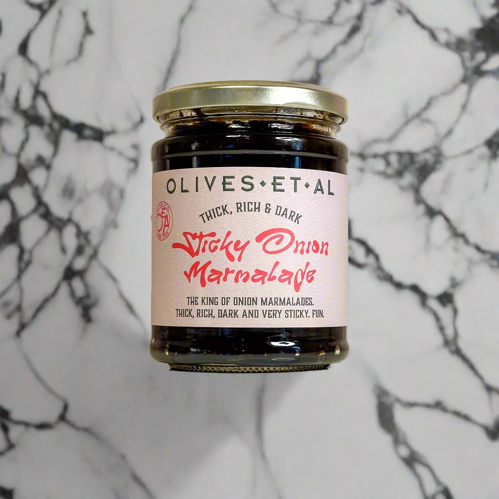 Very Sticky Onion Marmalade in a Jar for Retail Wholesale