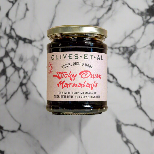 Very Sticky Onion Marmalade in a Jar for Retail Wholesale