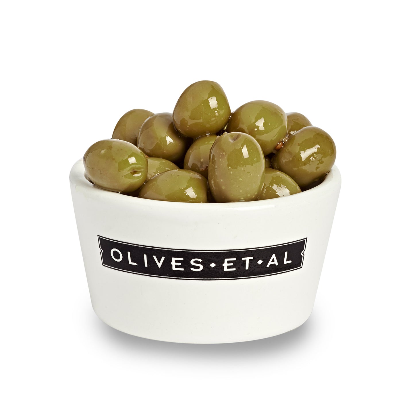 Verde Lemon & Coriander Whole Olives, Loose Bulk in a Ramakin for Foodservice Wholesale