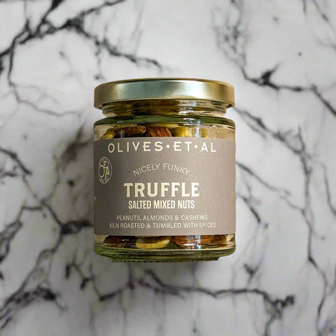 Truffle Salted Roasted Nuts in a Jar for Retail Wholesale