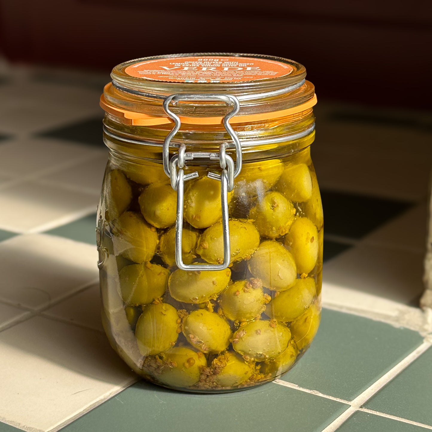 Verde Lemon & Coriander Whole Olive 6 x 800g
