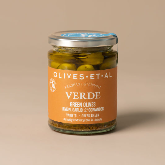 Verde Lemon & Coriander Whole Olives 6 x 250G - Olives Et Al