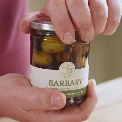 Barbary Mixed Pitted Olives in Extra Virgin Olive Oil 6 x 250g