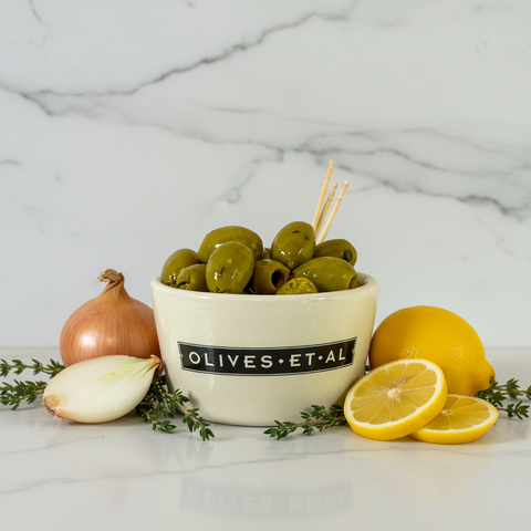 Boxed Olives - Pitted Thyme, Shallot & Lemon Olives - 2.5kg