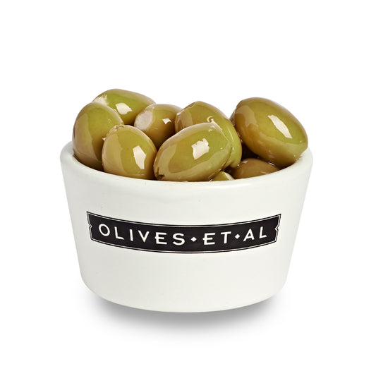 Olives Et Al Feta Stuffed Olives in a Ramekin for wholesale foodservice and delis