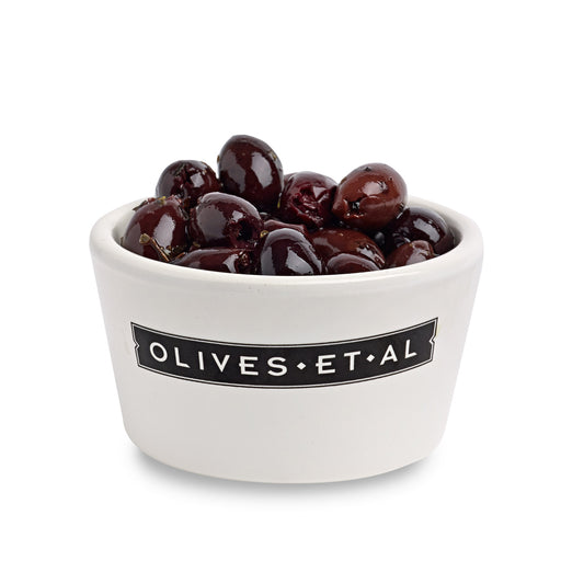 Olives Et Al Pitted Kalamata Olives in a Ramekin